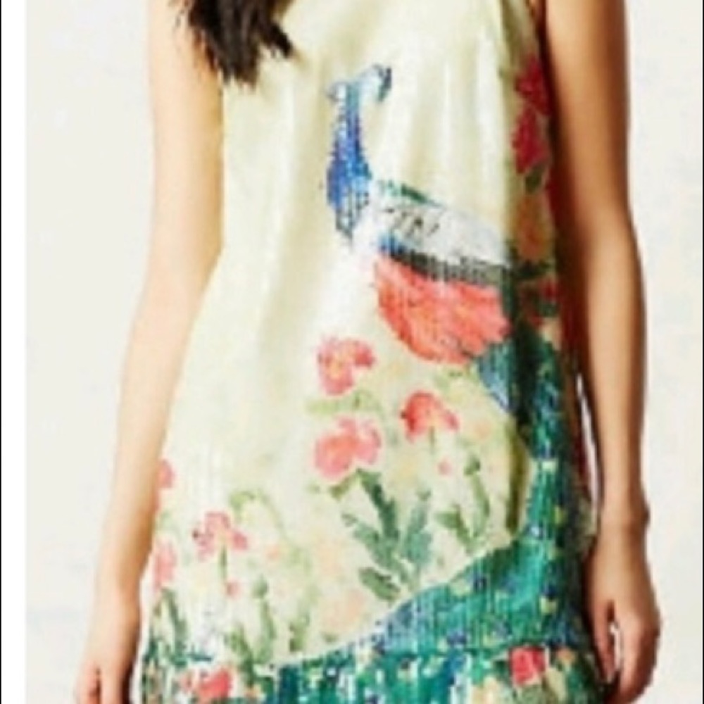 Anthropologie Sequin mini dress